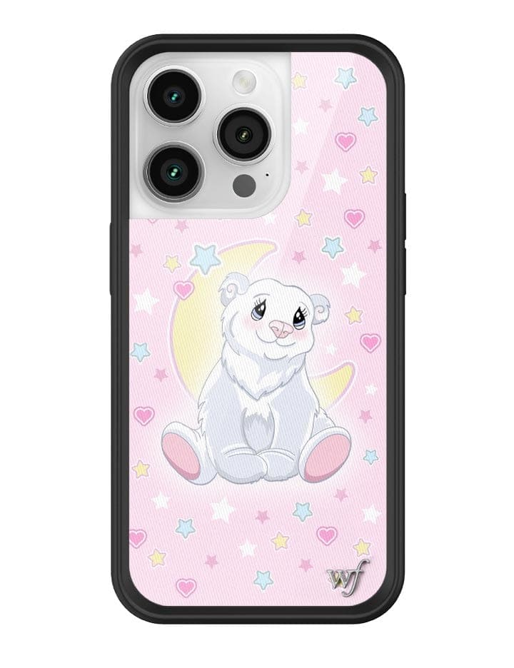 Wildflower Polar Bear Princess iPhone 14 Pro Case