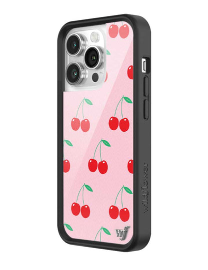 Wildflower Pink Cherries iPhone 14 Pro Case