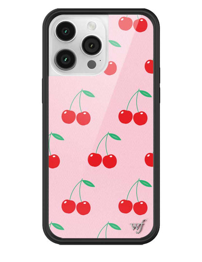 Wildflower Pink Cherries iPhone 14 Pro Max Case