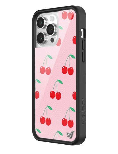 Wildflower Pink Cherries iPhone 14 Pro Max Case