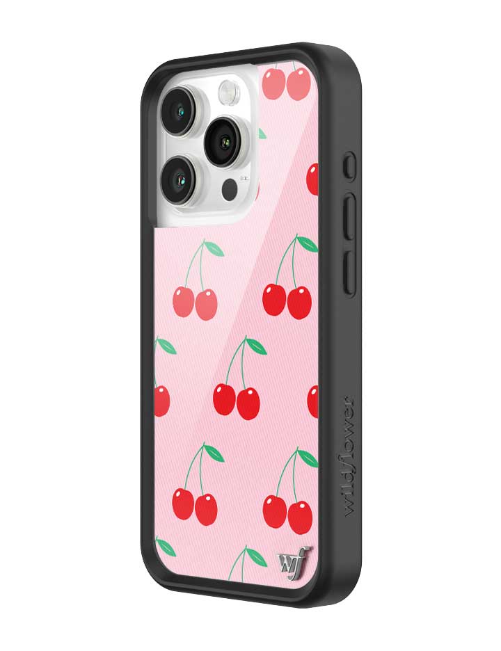 Wildflower Pink Cherries iPhone 15 Pro Case