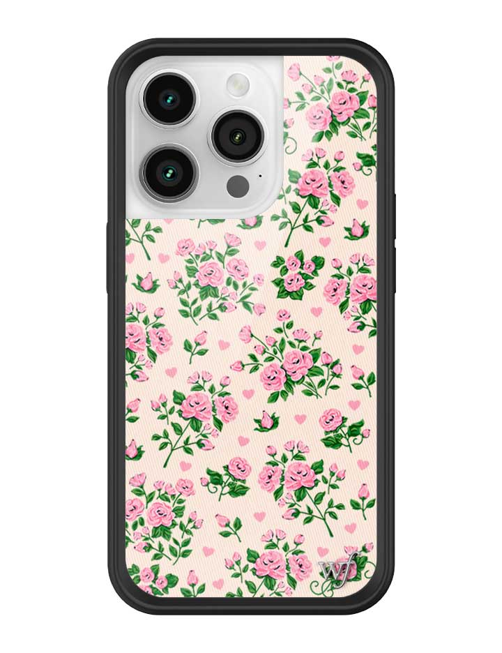 Wildflower iPhone case 14 Pro Pinky Promise Roses Pink Cute