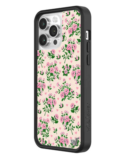 Wildflower iPhone case 14 Pro Max Pinky Promise Roses Pink Cute