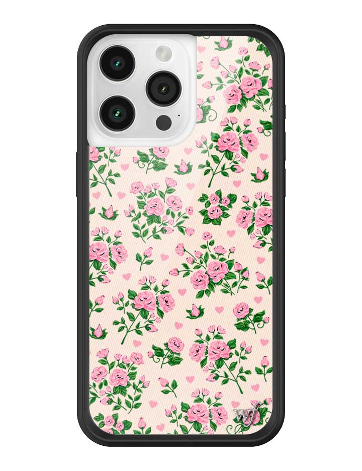 Wildflower iPhone case 15 Pro Max Pinky Promise Roses Pink Cute