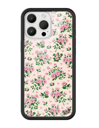 Wildflower iPhone case 16 Pro Max Pinky Promise Roses Pink Cute