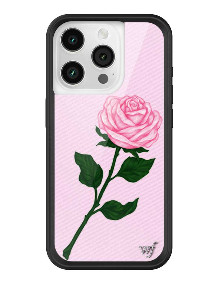 Wildflower iPhone case 15 Pro Pink Rose Flowers Cute