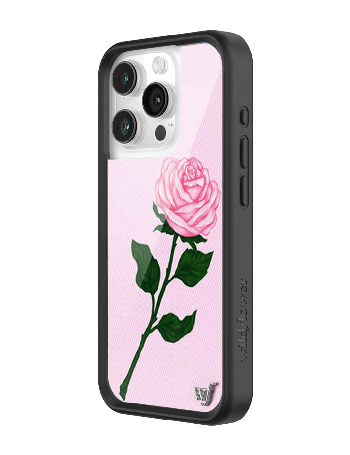 Wildflower iPhone case 15 Pro Pink Rose Flowers Cute