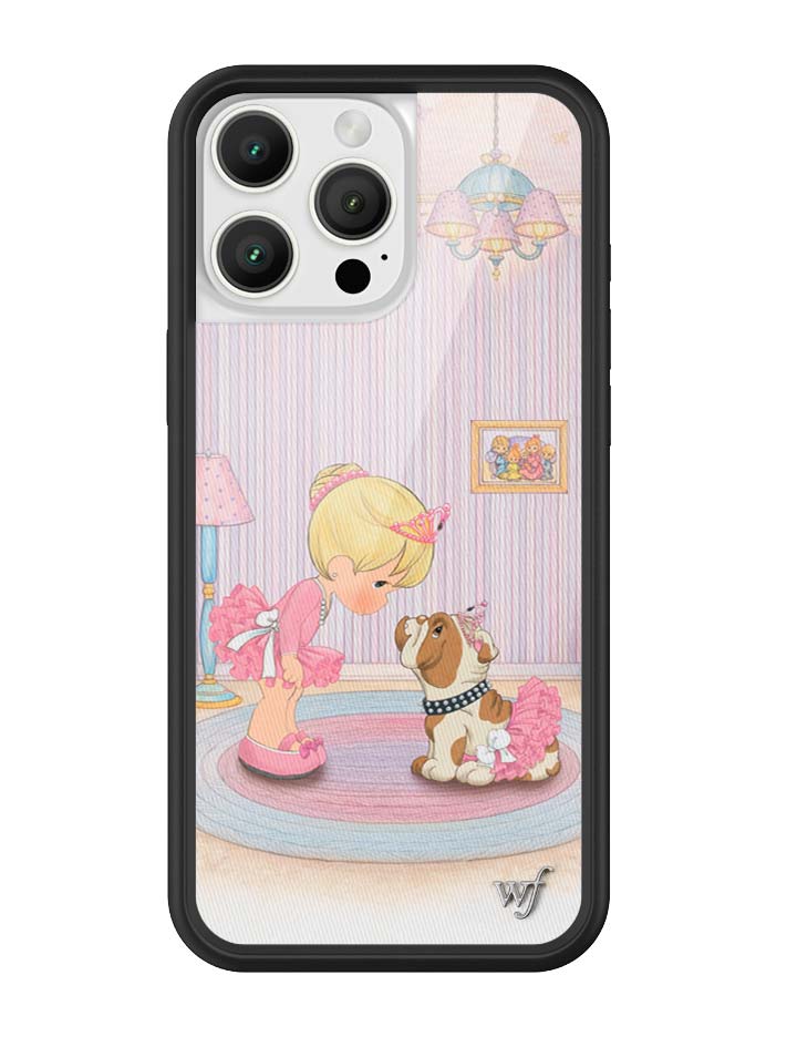 Wildflower iPhone case 16 Pro Max Precious Moments Ballerina Bulldog Pink Cute