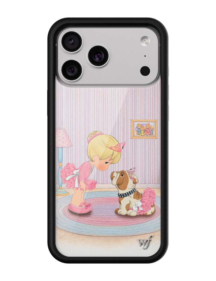 Wildflower iPhone case 17 Pro Max Precious Moments Ballerina Bulldog Pink Cute
