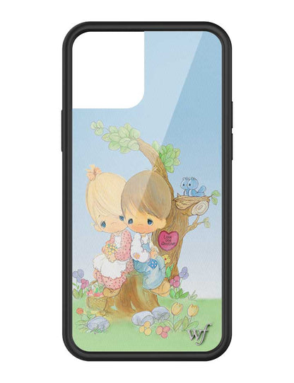Wildflower iPhone case 12/12 Pro Precious Moments Love One Another Sweet Blue