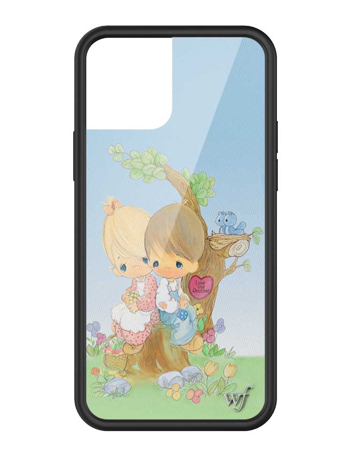 Wildflower iPhone case 12/12 Pro Precious Moments Love One Another Sweet Blue