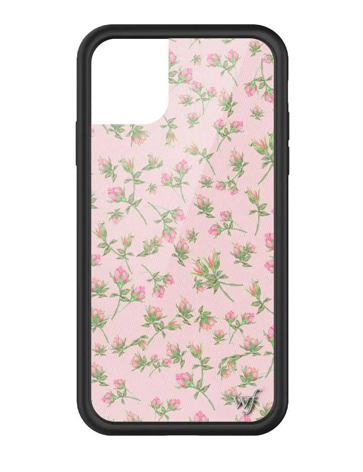 wildflower baby pink posie rosie iphone 11 Case