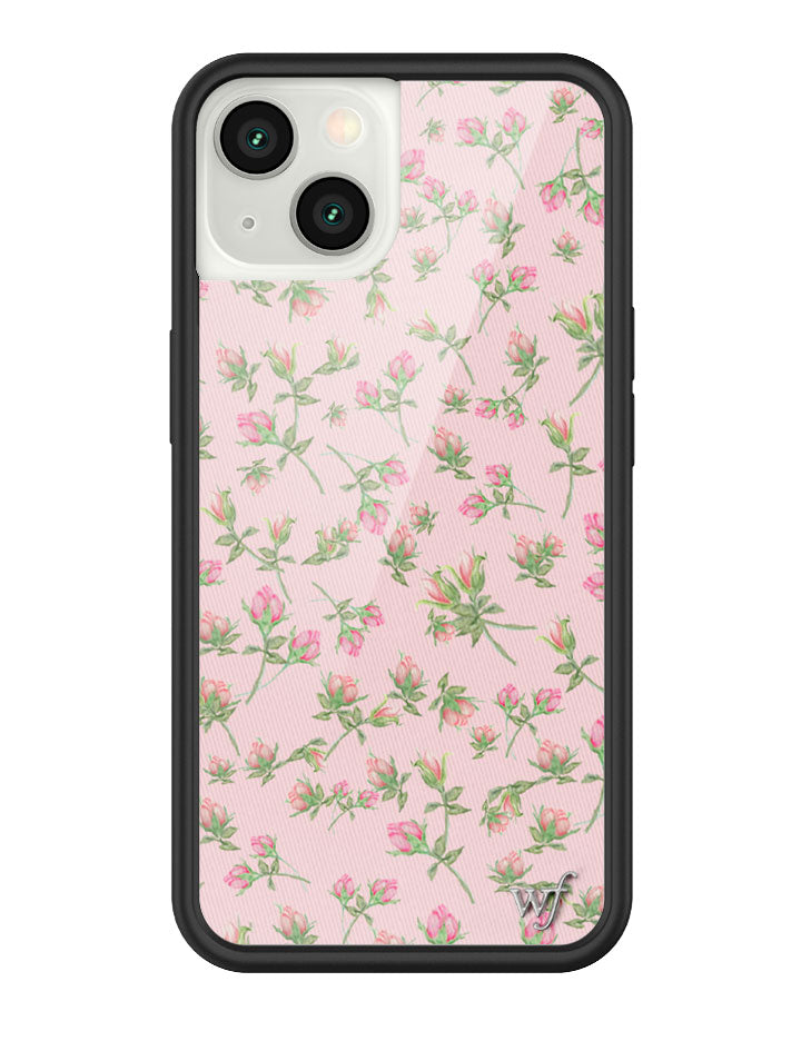 wildflower baby pink posie rosie iphone 13 case