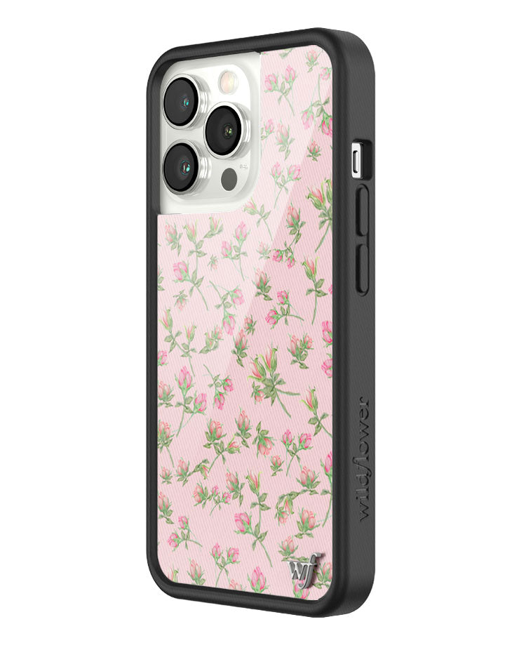 wildflower baby pink posie rosie iphone 13 pro case