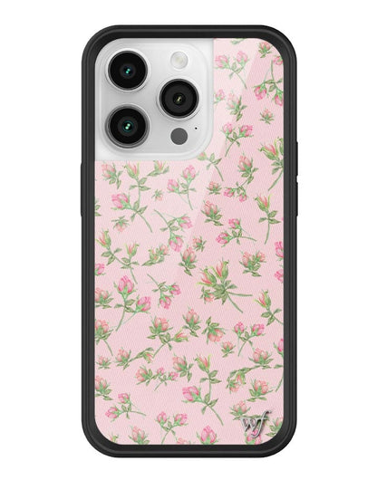 wildflower baby pink posie rosie iphone 14 pro case