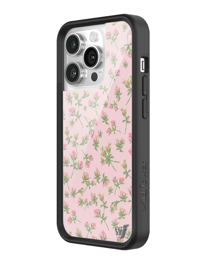 wildflower baby pink posie rosie iphone 14 pro case