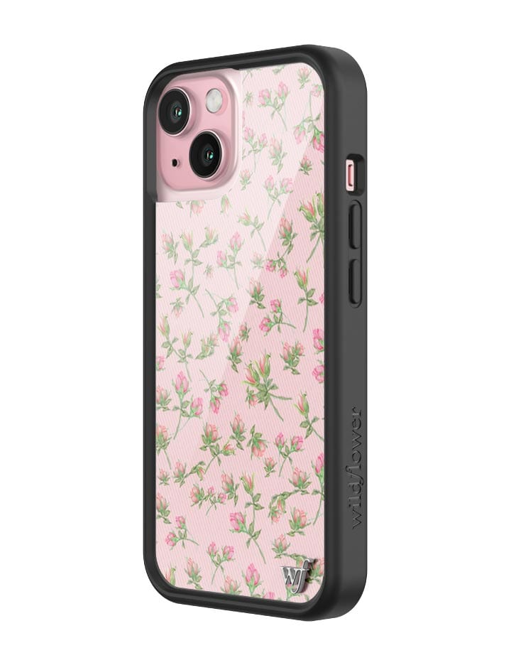 wildflower baby pink posie rosie iphone 15 case