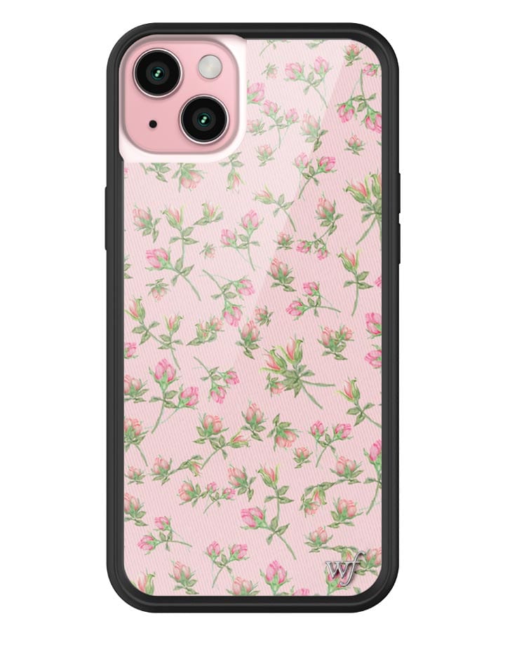 wildflower baby pink posie rosie iphone 15 plus case