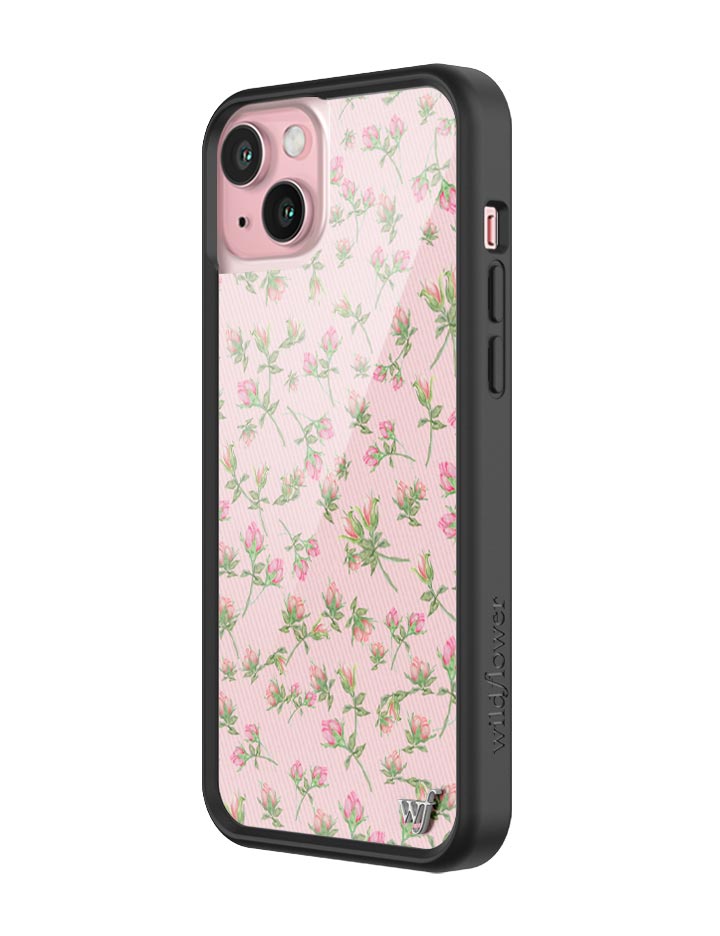 wildflower baby pink posie rosie iphone 15 plus case