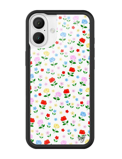 Wildflower iPhone case 16 Plus Prairie Floral Flowers Red Cute