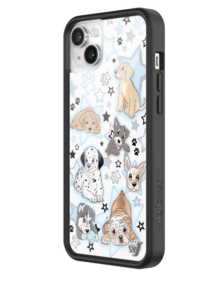 Wildflower Puppy Party iPhone 14 Plus Case