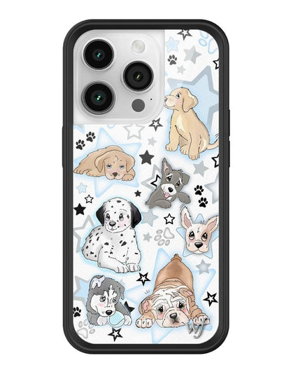 Wildflower Puppy Party iPhone 14 Pro Case