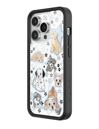 Wildflower Puppy Party iPhone 14 Pro Case