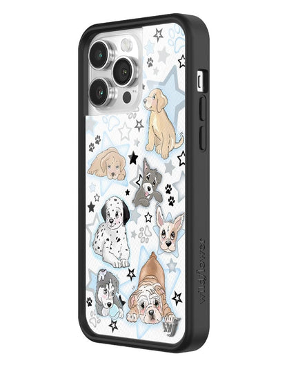 Wildflower Puppy Party iPhone 14 Pro Max Case