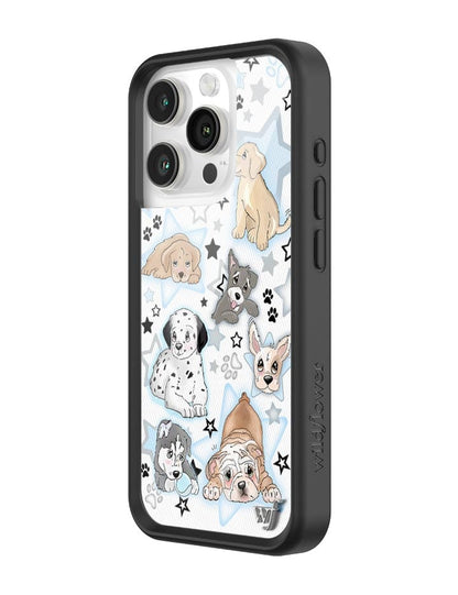 Wildflower Puppy Party iPhone 15 Pro Case