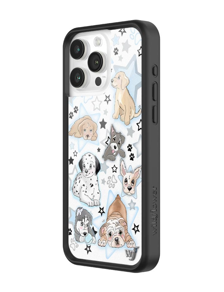 Wildflower Puppy Party iPhone 15 Pro Max Case