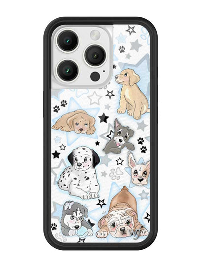 Wildflower Puppy Party iPhone 16 Pro Case