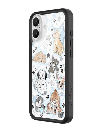 Wildflower Puppy Party iPhone 16 Plus Case