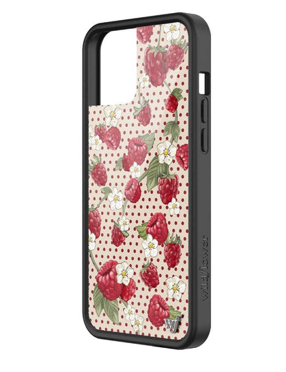 Wildflower Raspberry Polka Dot iPhone 12 Pro Max Case