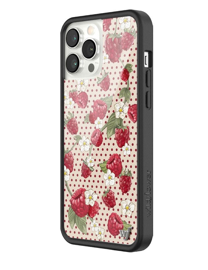 Wildflower Raspberry Polka Dot iPhone 13 Pro Max Case