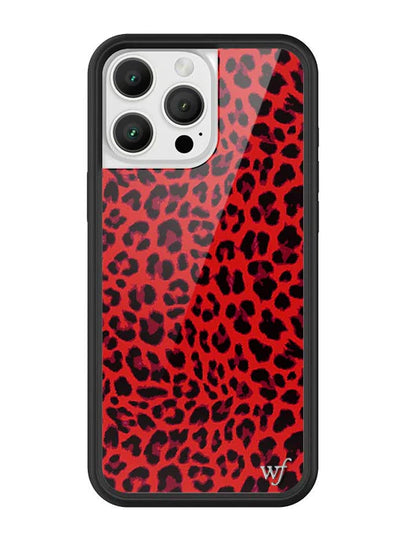 Wildflower Cases - Compatible with Apple iPhone 16/15/14 | Protective Black Bumper, 4ft Drop Test Certified, Women Owned Small Business | Red Meow Wildflower Cases - Compatible with Apple iPhone 16/15/14 | Protective Black Bumper, 4ft Drop Test Certified, Women Owned Small Business | Red Meow