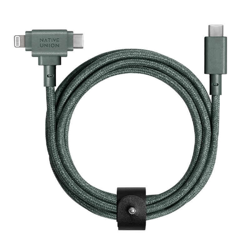 Belt Cable Duo (USB-C to USB-C & Lightning)