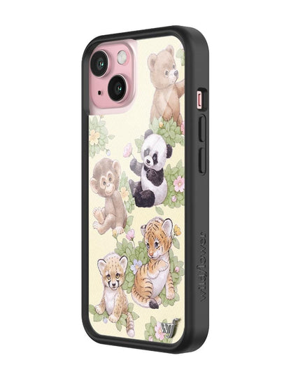 Wildflower Safari Babies iPhone 15 Case