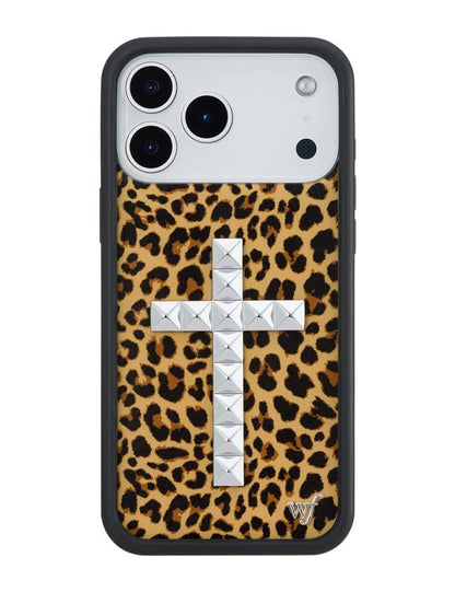 Wildflower iPhone case 17 Pro Max Stud Camo Meow Leopard Cute