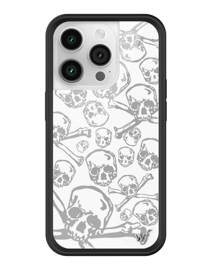 Wildflower Skull Girl iPhone 14 Pro Case