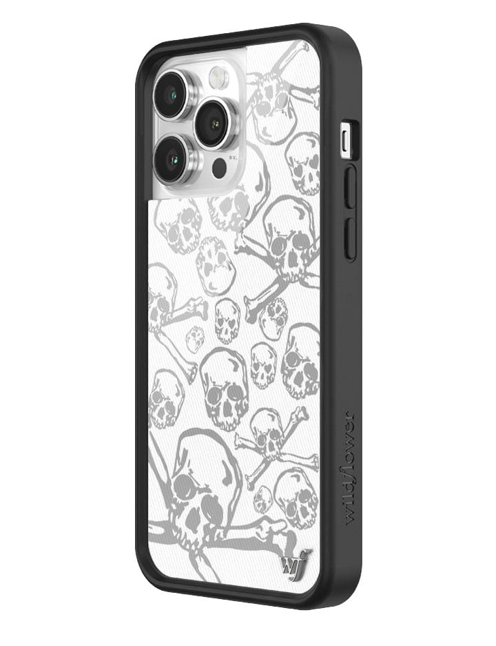 Wildflower Skull Girl iPhone 14 Pro Max Case