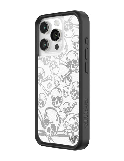 Wildflower Skull Girl iPhone 15 Pro Case