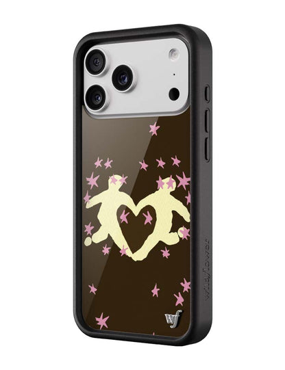Wildflower iPhone case 17 Pro Max Slushy Noobz Soulmates Brown Heart Cute