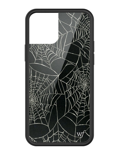 Wildflower iPhone case 12 Pro Itsy Bitsy Spider Black Cute
