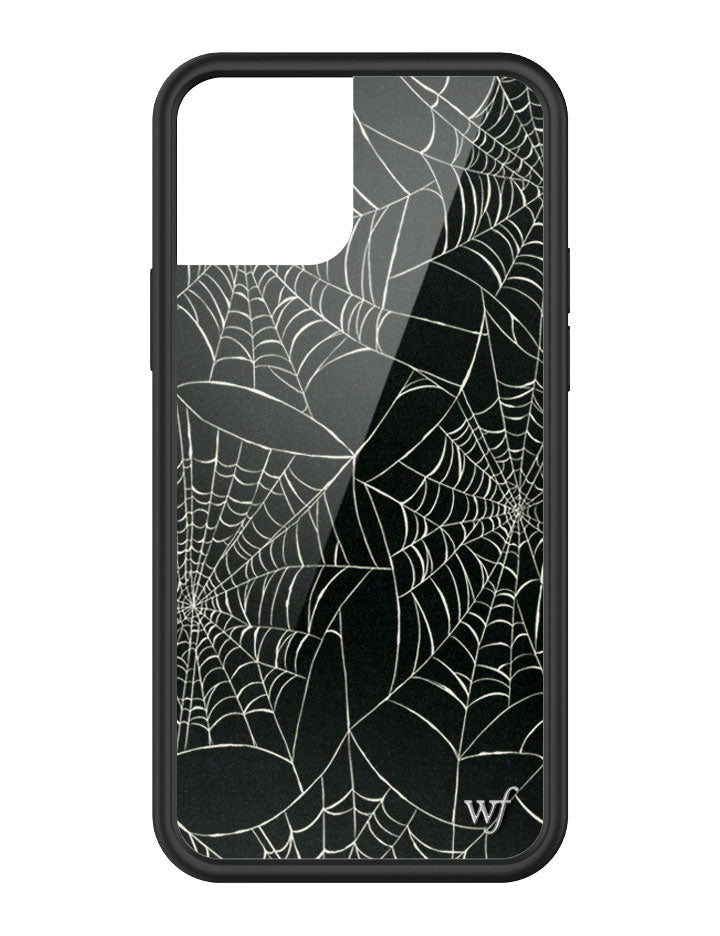 Wildflower iPhone case 12 Pro Itsy Bitsy Spider Black Cute