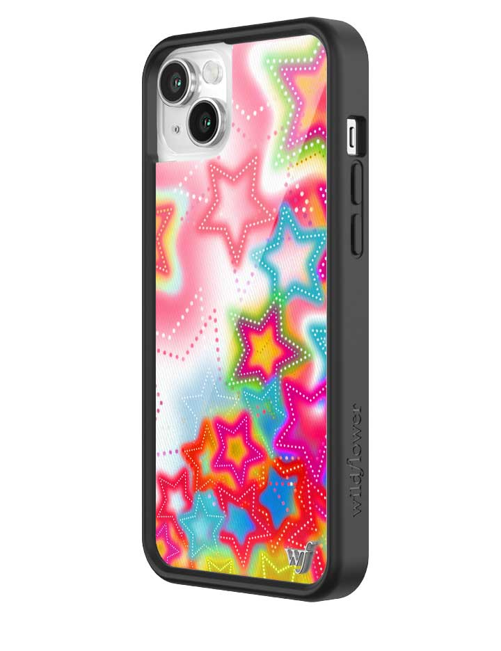 Wildflower iPhone case 14 Plus Stardust Stars Pink Cute