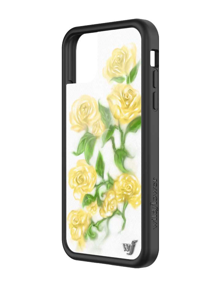 Wildflower iPhone case 11 Yellow Roses Flowers Yellow Cute