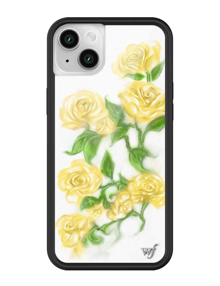 Wildflower iPhone case 14 Yellow Roses Flowers Yellow Cute