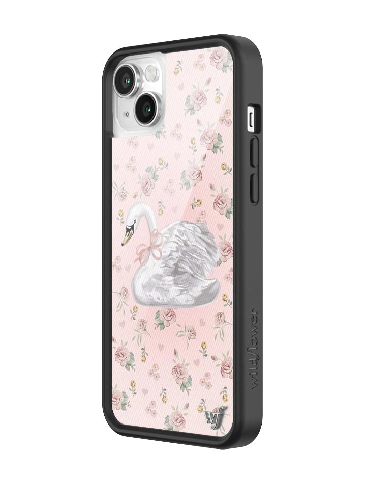 Wildflower Sweet Swan iPhone 14 Case