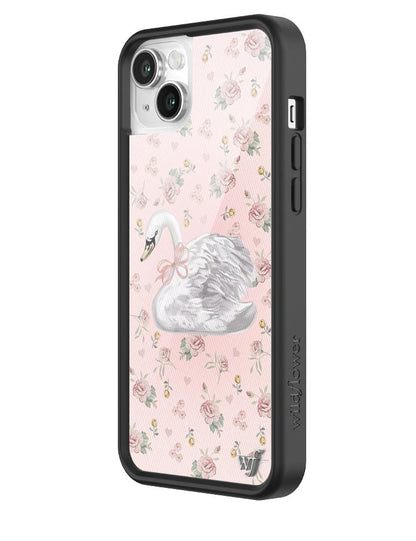 Wildflower Sweet Swan iPhone 14 Plus Case