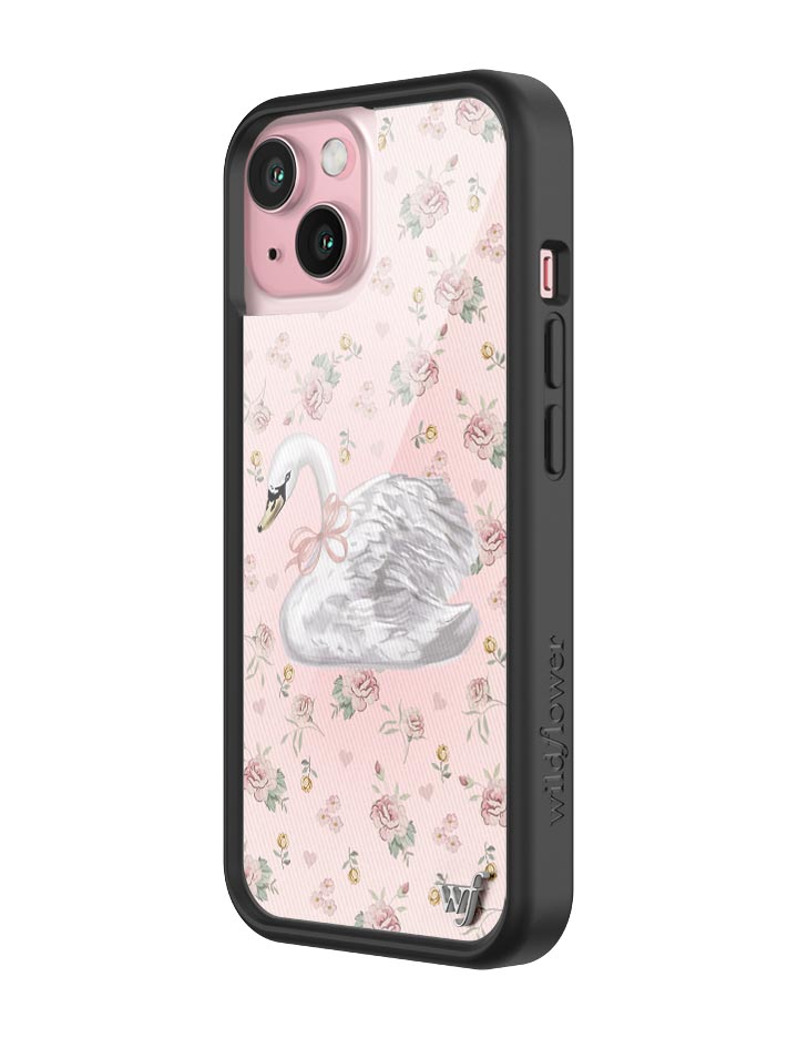 Wildflower Sweet Swan iPhone 15 Case